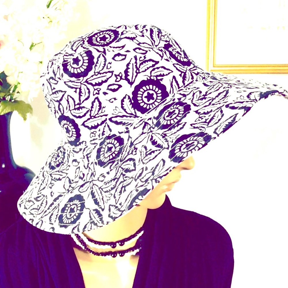 🆕 NWT Xhilaration Sun Hat, in Black & White - Picture 2 of 8
